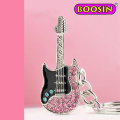 Cool Ox Horn Guitar Charms / Ton Rhinestones Guitar Pingente